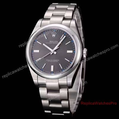 New Rhodium Rolex Oyster Perpetual 39mm Replica Watch From Rolex Replica Trusted Dealer